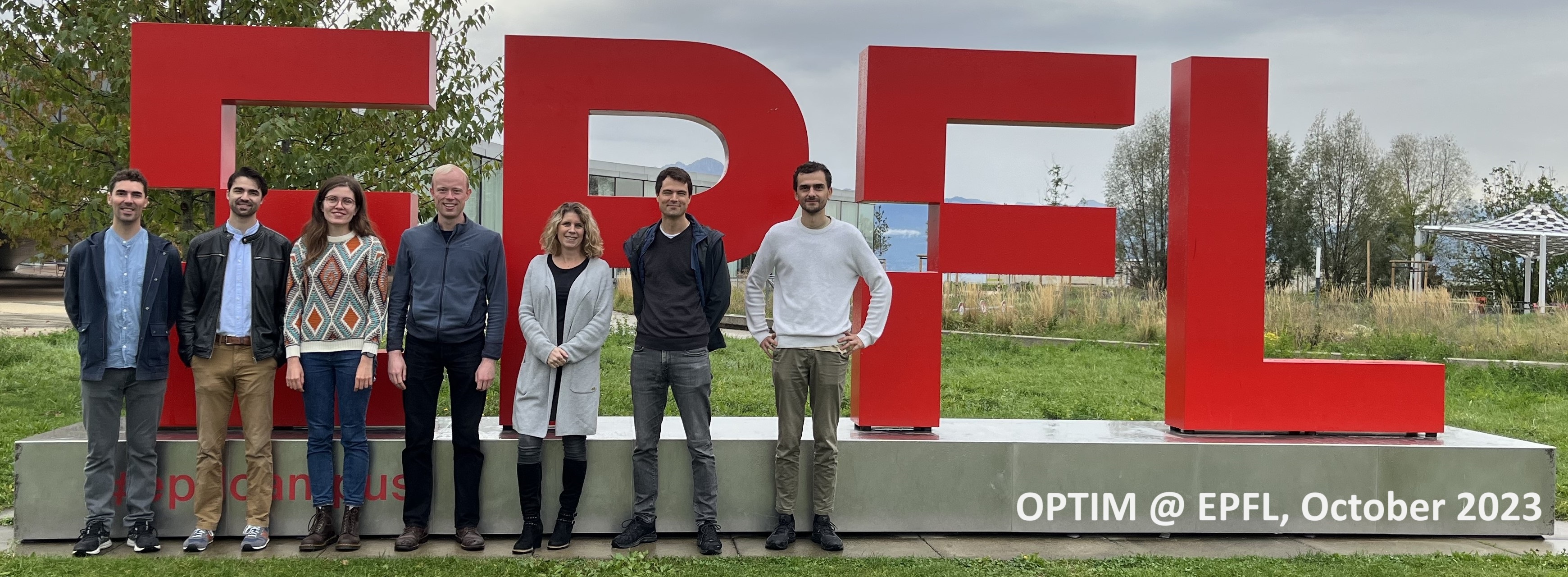 Group picture of OPTIM chair at EPFL in October 2023